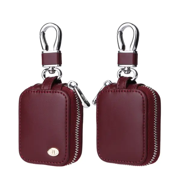 Universal Leather AirPods Case with Zipper - Image 11