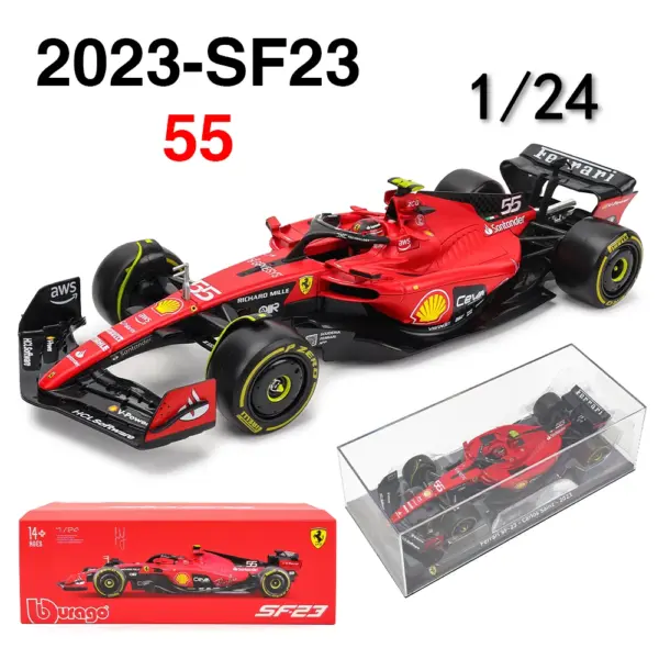 Bburago 1:24 F1 Ferrari Red Bull Model Car - Image 4