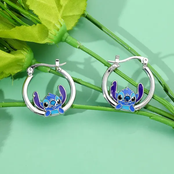 Kawaii Lilo & Stitch Drop Earrings - Image 3