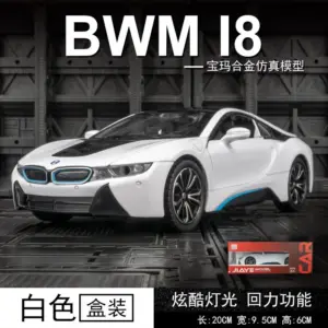 1/22 BMW I8 Sport Car Model with Lights 15 S53a776458438486e928f09fd9e6880dbO