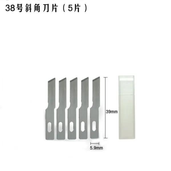 Non-slip Metal Scalpel with 10 SK5 Blades - Image 10
