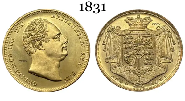 Replica Gold Coin William IV 1840 Commemorative - Image 5