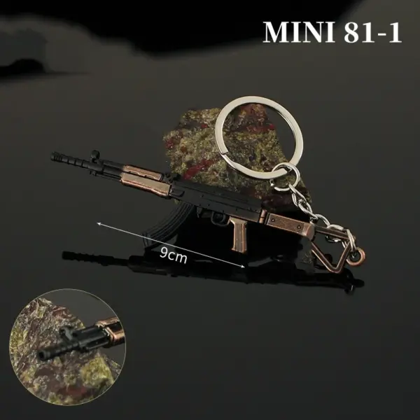 Mini Metal Gun Keychain for Collectors - Image 6