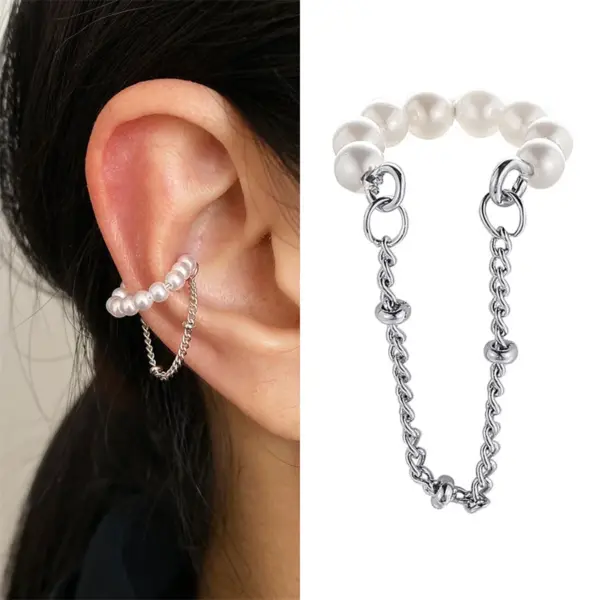 Long Tassel Ear Cuff Earrings Unisex Style - Image 26