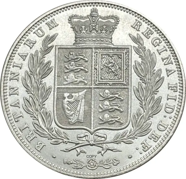 Victorian Silver Plated Half Crown Coin - Image 2