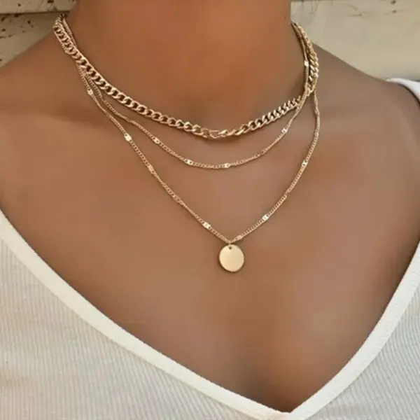 Bohemian Pearl Charm Necklace with Crystal Details - Image 7