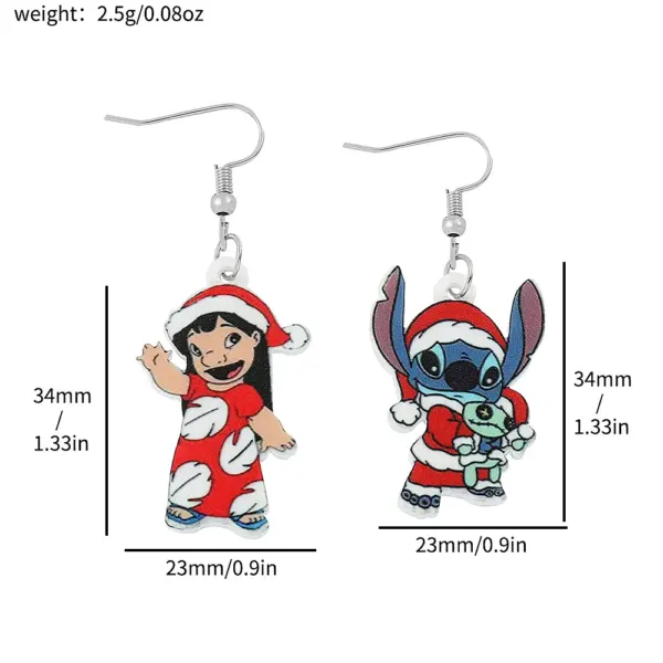 Lilo and Stitch Acrylic Drop Earrings - Image 23