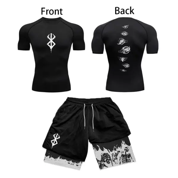 Anime 3D Printed Men's Gym Set - Image 5