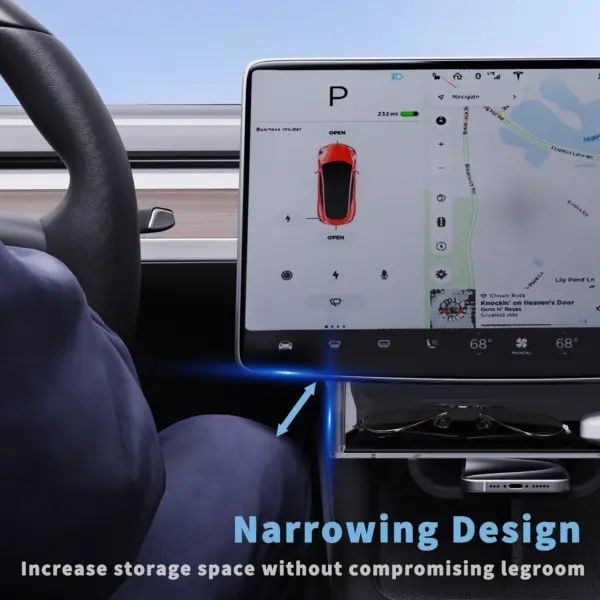 Hidden Screen Storage Organizer for Tesla Model 3/Y - Image 4