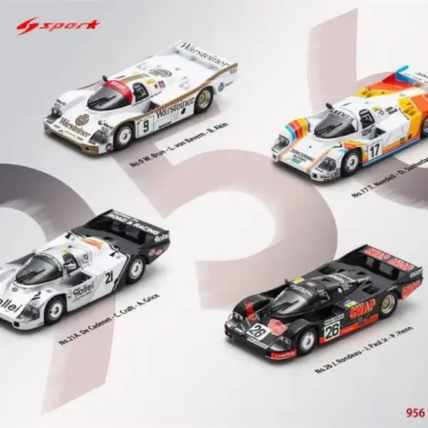 Tiny Sparky 1:64 Porsche Diecast Model Set - Image 6
