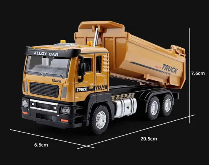 1:43 Alloy Pull Back Dump Truck Model 7 1:43 Alloy Pull Back Dump Truck Model - Image 7