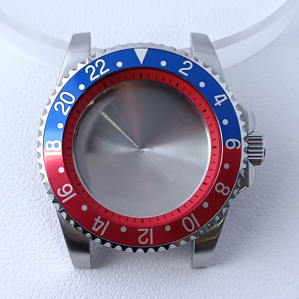 40.5mm Stainless Steel GMT Watch Case NH35/NH36 23 40.5mm Stainless Steel GMT Watch Case NH35/NH36 - Image 23