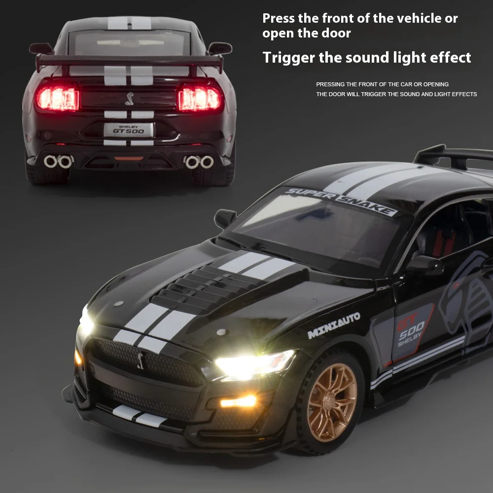 1:32 Ford Mustang GT500 Diecast Model Car 5 1:32 Ford Mustang GT500 Diecast Model Car - Image 5