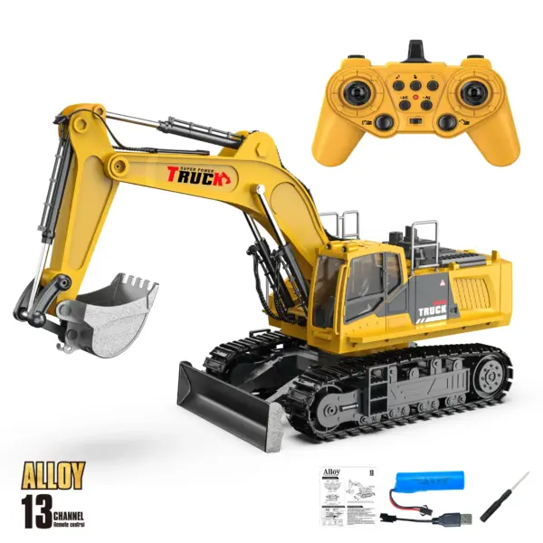 1/18 RC Excavator Electric Toy with 12+ Channels - Image 10