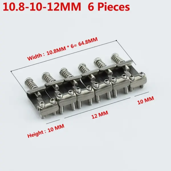 Titanium Alloy Vintage Guitar Bridge Saddle Set - Image 9