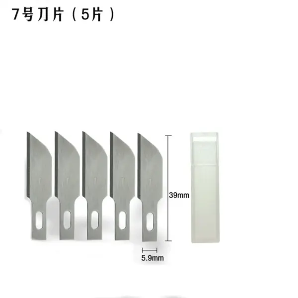 Non-slip Metal Scalpel with 10 SK5 Blades - Image 15