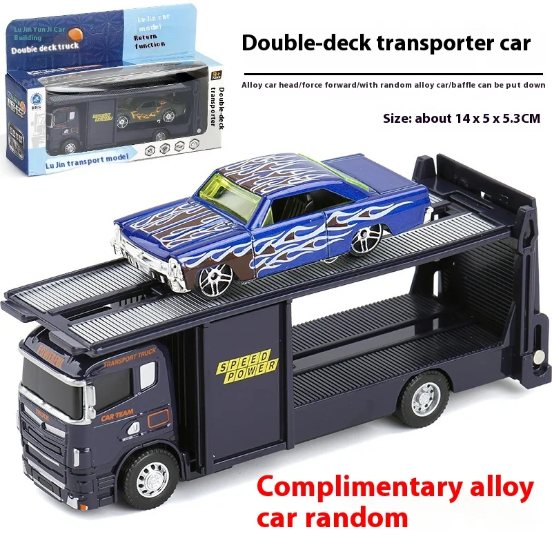 1:64 Alloy Diecast Double Decker Container Truck 24 1:64 Alloy Diecast Double Decker Container Truck - Image 24