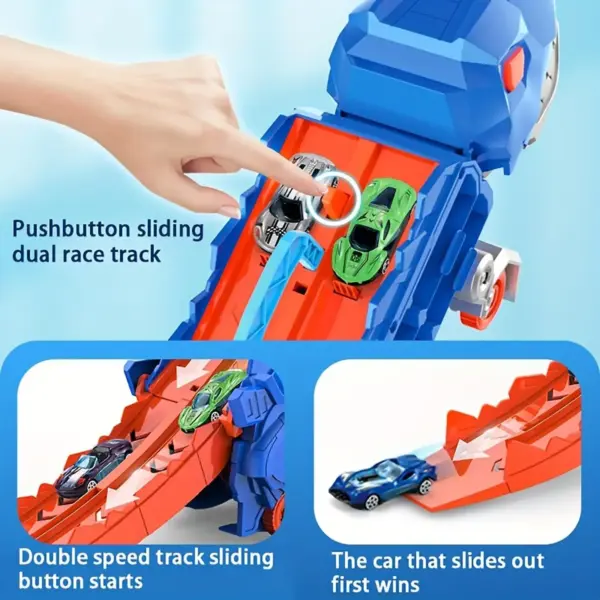 Transport Dinosaur Truck with Race Track - Image 5