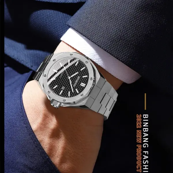 BINBOND B0233 Luxury Quartz Men's Watch - Image 4