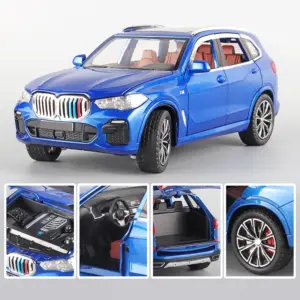 1:24 BMW X5 Diecast Model SUV with Lights 18 S55ff2388927747aeb3110044aa9ea73f0