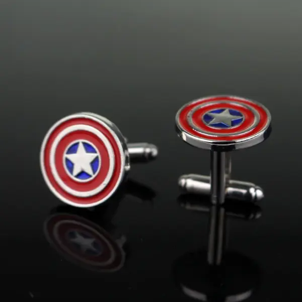 Captain America Zinc Alloy Cufflinks Set - Image 4