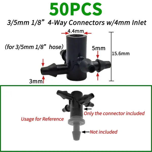 20PCS 3/5mm Hose Connectors for Drip Irrigation - Image 8