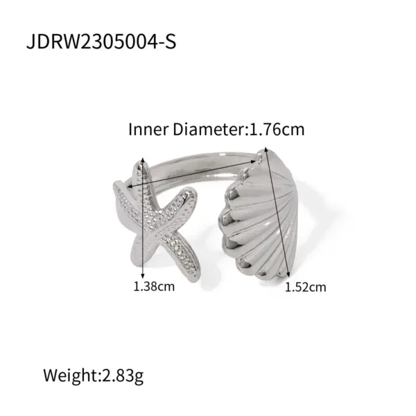 Textured Stainless Steel Stud Earrings for Summer - Image 19