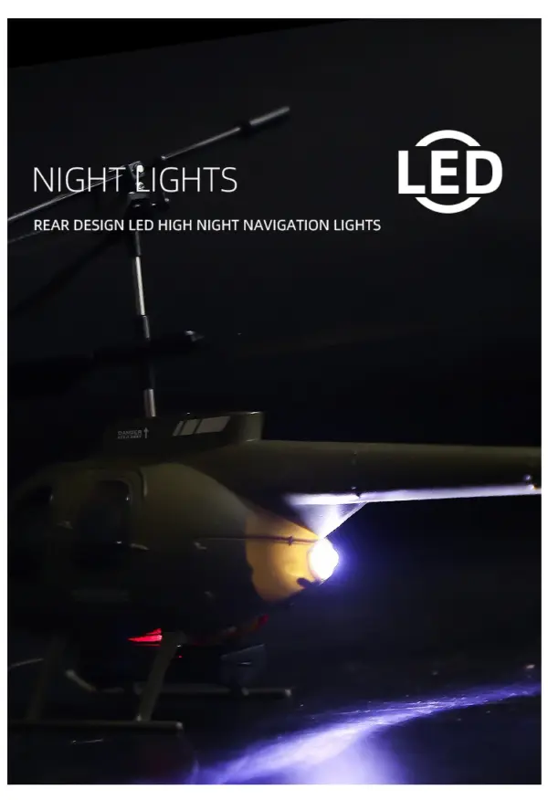 RC Military Helicopter with 4K Camera - Image 5