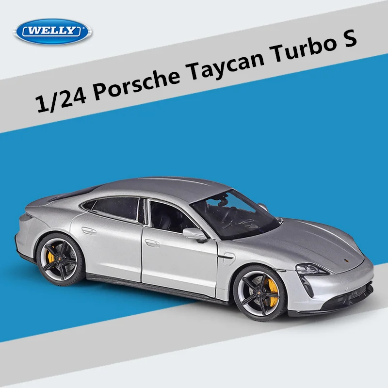 Welly 1:24 Porsche Taycan Turbo S Diecast Model 12 Welly 1:24 Porsche Taycan Turbo S Diecast Model - Image 12