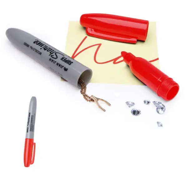 Discreet Black Marker Pen with Hidden Storage - Image 6