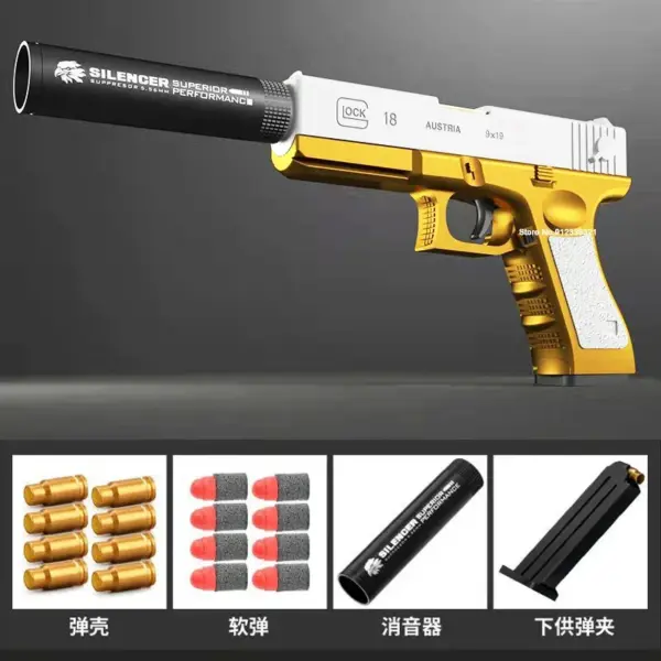 G17 M1911 Soft Bullet Foam Dart Toy Gun - Image 6
