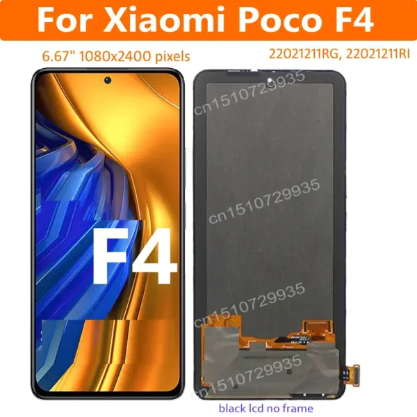AMOLED LCD Touch Screen for Xiaomi Poco F4 - Image 2