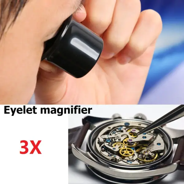 Jeweler Magnifier Kit 3x 5x 15x Loupe Lens - Image 3