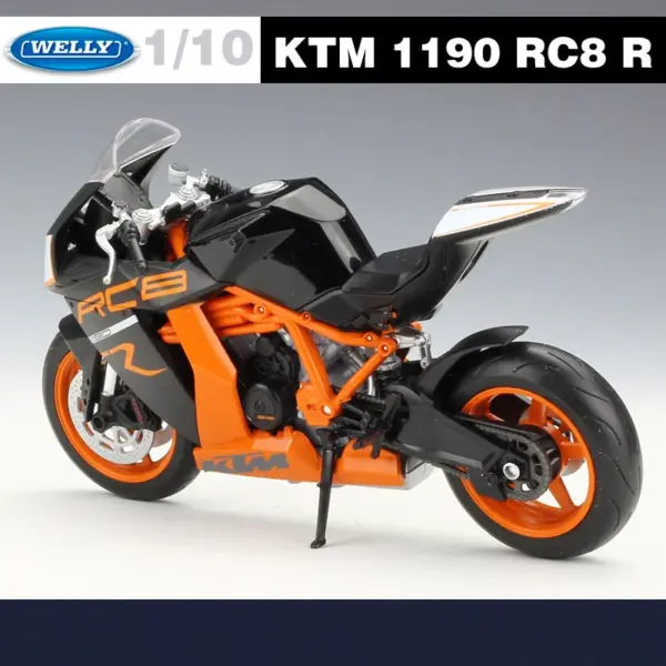 WELLY 1:10 KTM 1190 RC8 R Motorcycle Model - Image 4