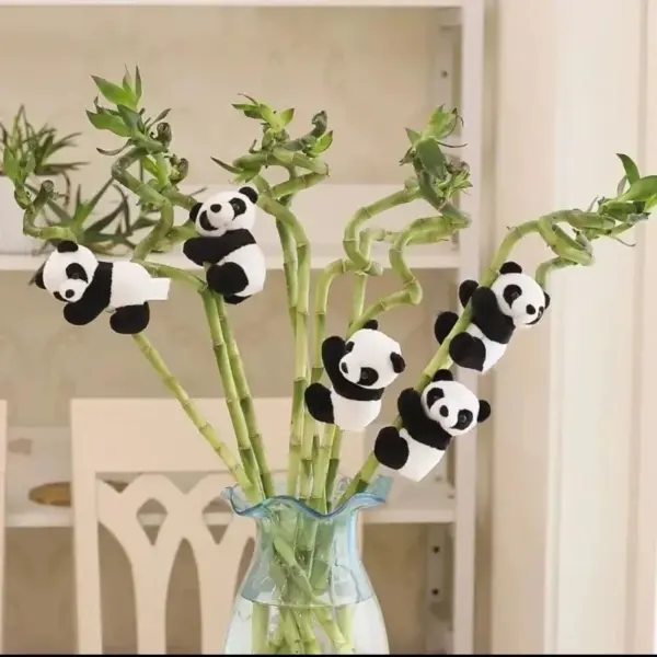 Mini Plush Panda Clip Toy for Decor - Image 5