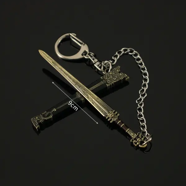 China Ancient Sword Keychain Mini Metal Katana - Image 7