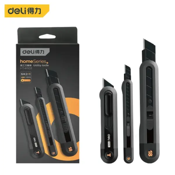 Deli Multi-Spec Utility Knife - 12/9/18mm - Image 19