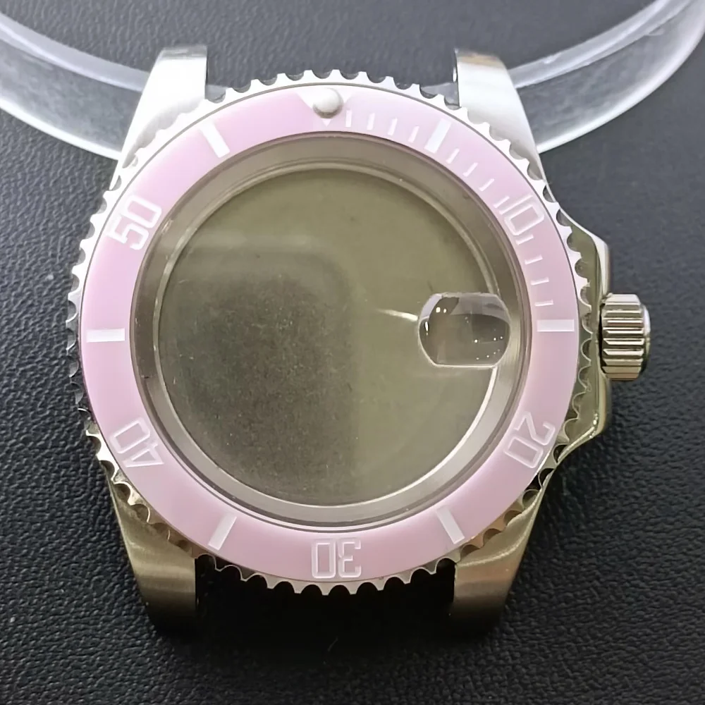 NH35 GMT Steel Watch Case 40.5mm Silver 125 NH35 GMT Steel Watch Case 40.5mm Silver - Image 125