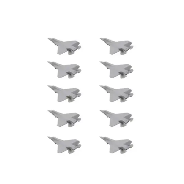 10PCS J-35 Military Plane Models Uncolored - Image 10