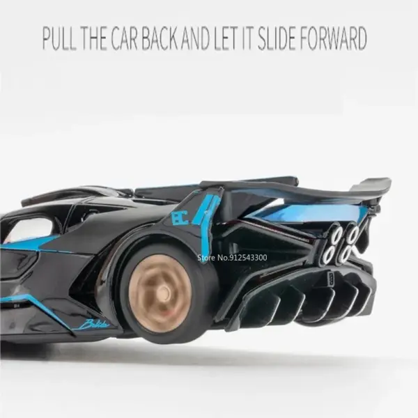 1/32 Bugatti Bolide Diecast Model Car with Sound - Image 5