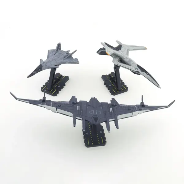 1:64 Scale Alloy White Emperor Fighter Model - Image 5