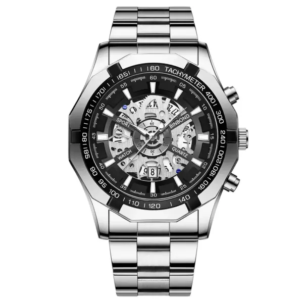Luxury BINBOND S033 Men's Quartz Watch Blue - Image 10