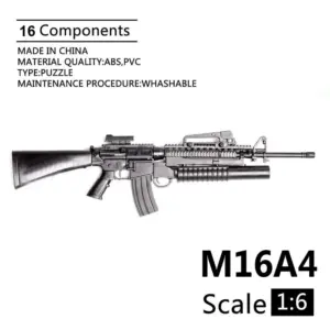 1/6 Scale M16A4 Rifle Model for Collectors