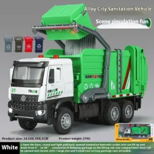1:35 Diecast City Sanitation Truck Model 11 S58e8c2cd715f4ae19aebd11932c90eaeB