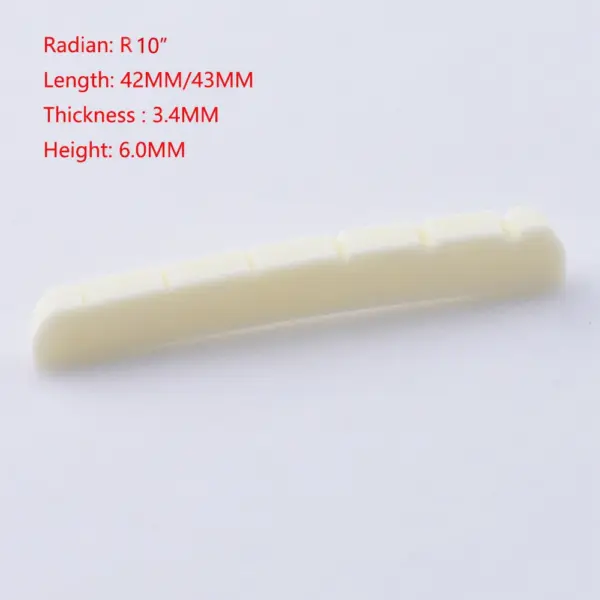 Real Slotted Bone Nut for Electric Guitars - Image 4
