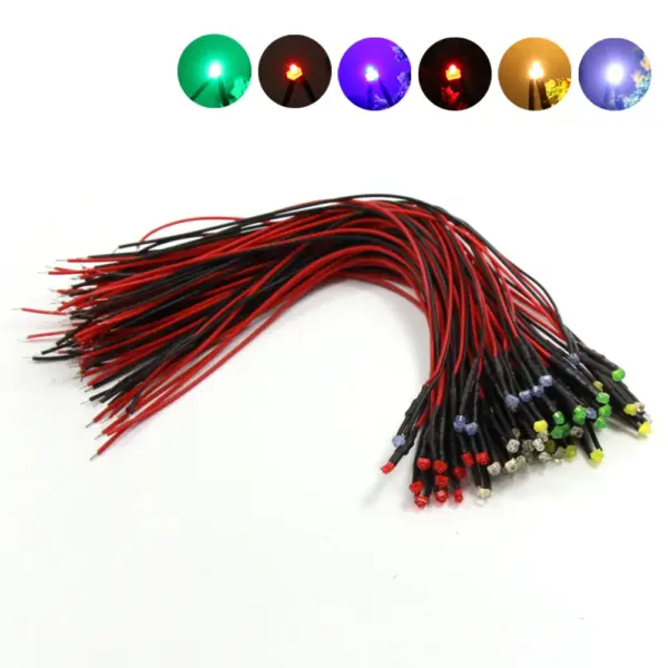 20pcs Pre-Wired 1.8mm LED Lamps 12V DC