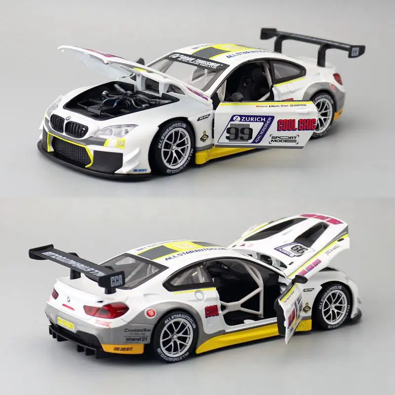 1:24 BMW M6 GT3 Diecast Racing Car Model 10 1:24 BMW M6 GT3 Diecast Racing Car Model - Image 10