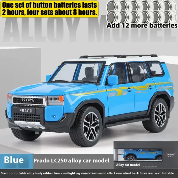 1:24 Toyota Land Cruiser Prado Diecast Model - Image 7