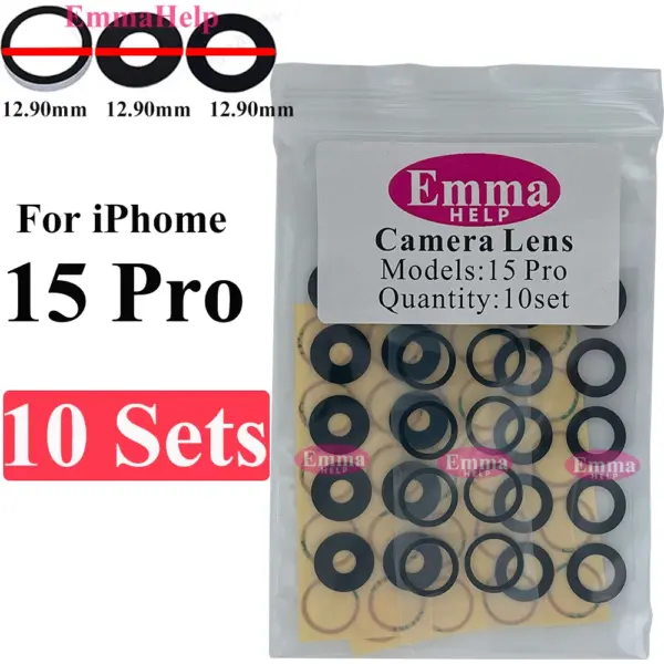 EmmaHelp 10-Pack Rear Camera Lens for iPhone Models - Image 21