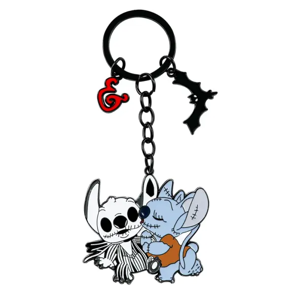 Disney Stitch Keychain Antique Silver Design - Image 12
